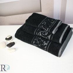 Πετσέτα Σώματος Mihaella 80x160 – Μαύρο
