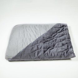 Μονόχρωμο κουβερλί Micro-Brushed σε γκρι