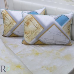 Σετ Σεντόνια Βαμβακοσατέν με Πάπλωμα Marble