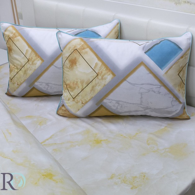 Σετ Σεντόνια Βαμβακοσατέν με Πάπλωμα Marble