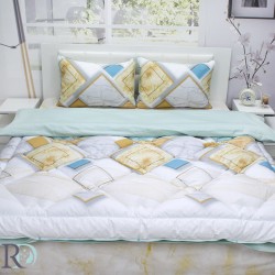 Σετ Σεντόνια Βαμβακοσατέν με Πάπλωμα Marble