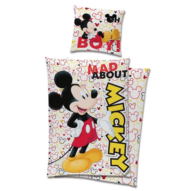 3D Σεντόνια Mickey Mouse Βαμβακοσατέν