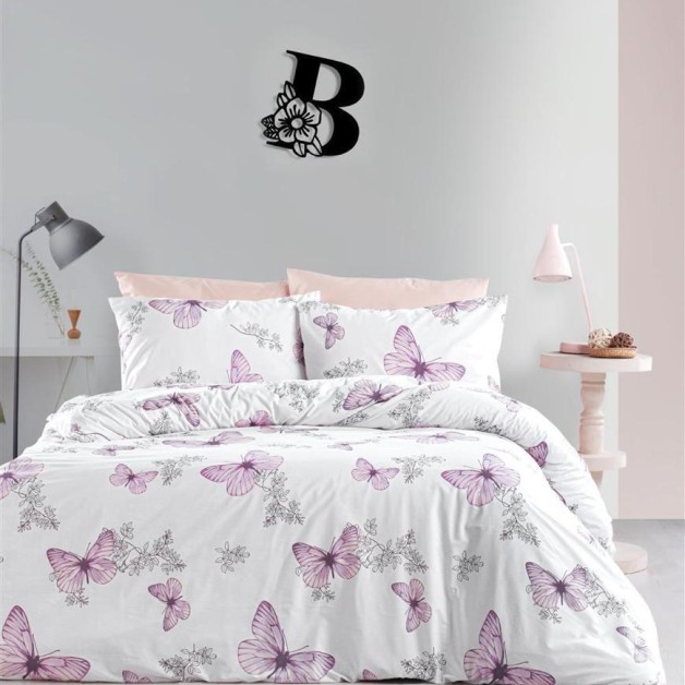 Διπλά Σεντόνια Σατινέ Ranforce Butterfly