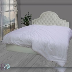 Παπλωματοθήκη με Φερμουάρ 100% Βαμβάκι Λευκή