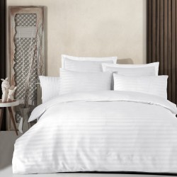 Διπλό Σετ Σεντόνια Λεπτό Βαμβάκι Water White