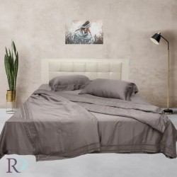 Σεντόνια Τενσέλ Grey με Καλοκαιρινό Πάπλωμα