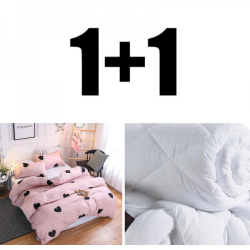 Προωθητική Παπλωματοθήκη + Μονά Σεντόνια Pinky
