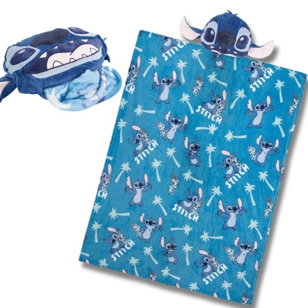 Κουβέρτα Stitch με Πουπουλένιο Μαξιλάρι Κάλυμμα