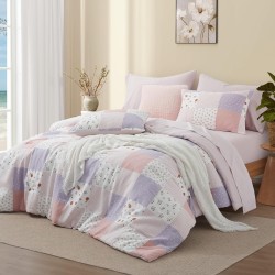 Διπλά Σεντόνια 3D Microfiber Patchwork